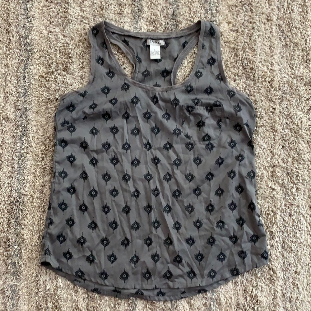 Pinky grey Racerback top
